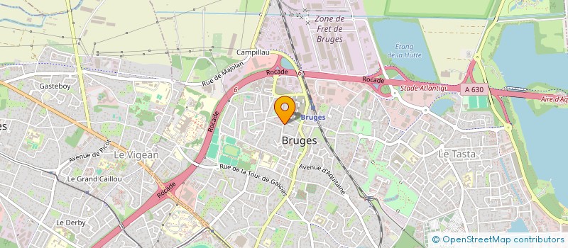 localisation de l'entreprise MADAME MYLENE RIBEIRO-GRANJA  BRUGES