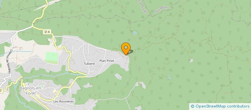 localisation de l'entreprise MADAME MYLENE RITEAU  BAGNOLS-EN-FORET