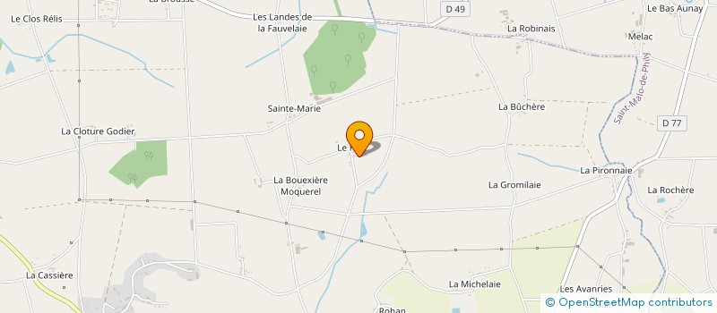 localisation de l'entreprise MADAME MYLENE ROBIN à GUIPRY-MESSAC