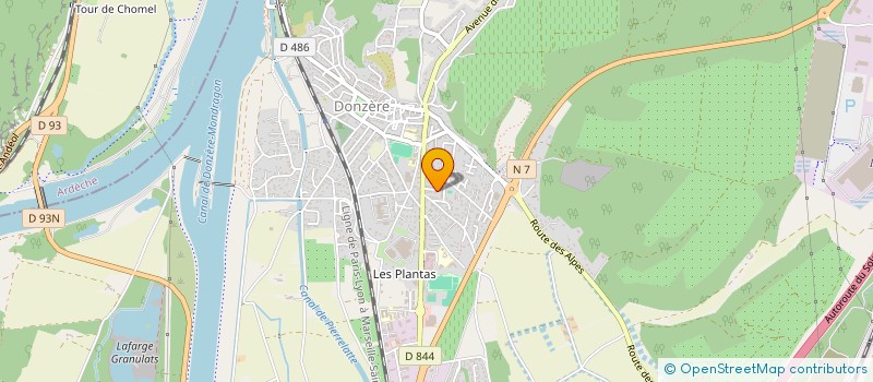 localisation de l'entreprise MADAME MYLENE ROUSIERES  DONZERE