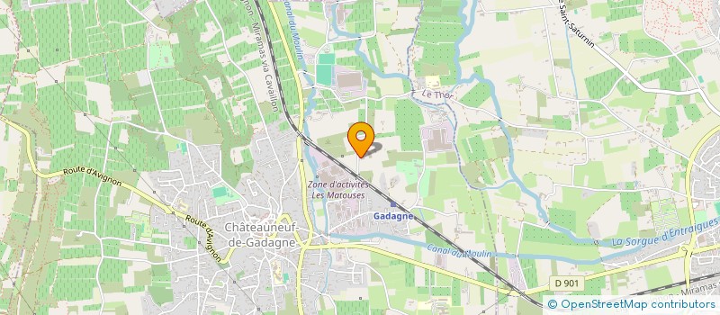 localisation de l'entreprise MADAME MYLENE ROUSSEAU  CHATEAUNEUF-DE-GADAGNE