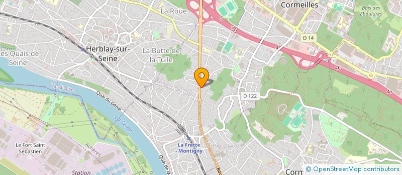 localisation de l'entreprise MADAME MYLENE ROUSSELLE  MONTIGNY-LES-CORMEILLES