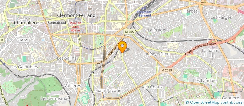 localisation de l'entreprise MADAME MYLENE ROUSSET  CLERMONT-FERRAND