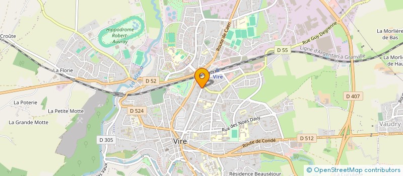 localisation de l'entreprise MADAME MYLENE ROYER  VIRE-NORMANDIE