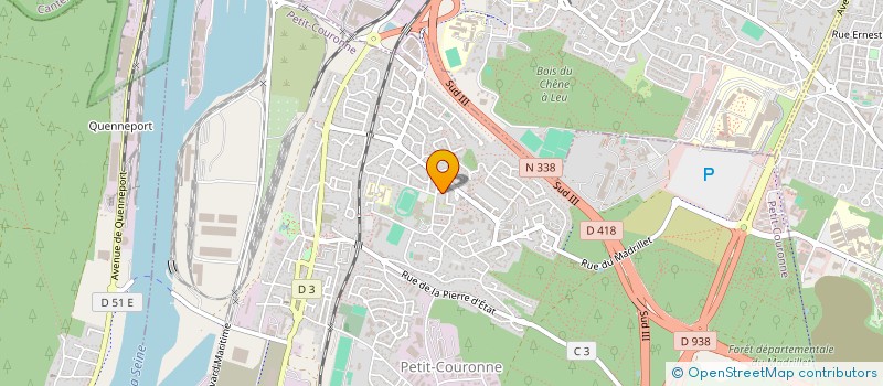 localisation de l'entreprise MADAME MYLENE RUQUIER  PETIT-COURONNE