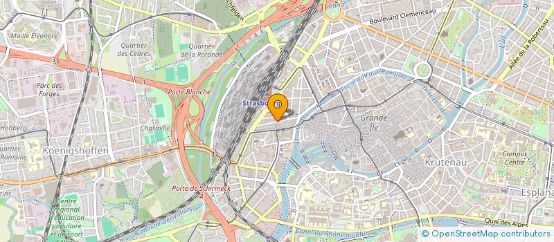 localisation de l'entreprise MADAME MYLENE SAGNARD  STRASBOURG