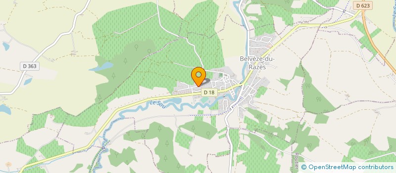 localisation de l'entreprise MADAME MYLENE SANCHEZ  BELVEZE-DU-RAZES