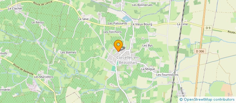 localisation de l'entreprise MADAME MYLENE SANCHEZ  CORCELLES-EN-BEAUJOLAIS