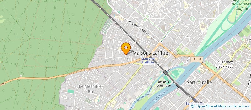 localisation de l'entreprise MADAME MYLENE SERGENT  MAISONS-LAFFITTE