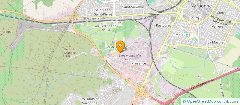 localisation de l'entreprise MADAME MYLENE SICRE  NARBONNE