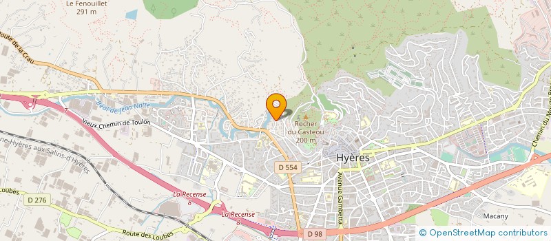 localisation de l'entreprise MADAME MYLENE SPECHT  HYERES