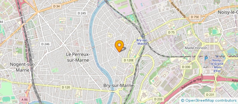 localisation de l'entreprise MADAME MYLENE THIBAULT  BRY-SUR-MARNE