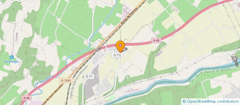 localisation de l'entreprise MADAME MYLENE VACHE  SAINT-MARCELLIN