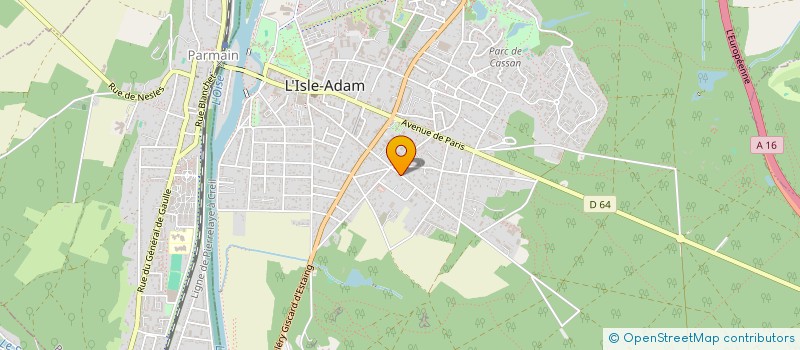 localisation de l'entreprise MADAME MYLENE VALENTIN  L'ISLE-ADAM