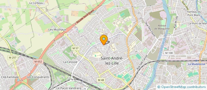 localisation de l'entreprise MADAME MYLENE VALLIN  MARQUETTE-LEZ-LILLE