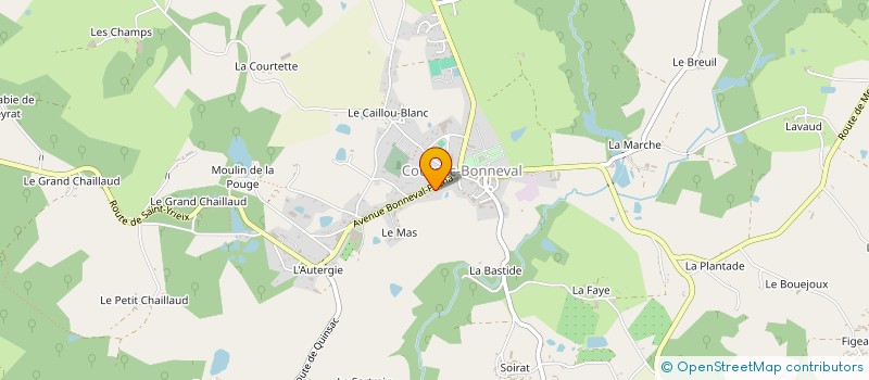 localisation de l'entreprise MADAME MYLENE VIGNERON  COUSSAC-BONNEVAL