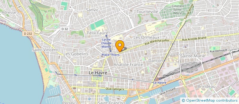 localisation de l'entreprise MADAME MYLINE LEROUX  LE HAVRE