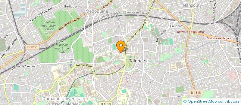 localisation de l'entreprise MADAME MYLLA JAUVIN  TALENCE