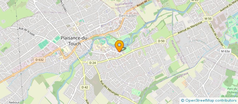 localisation de l'entreprise MADAME MYNELLE LATRECHE  PLAISANCE-DU-TOUCH