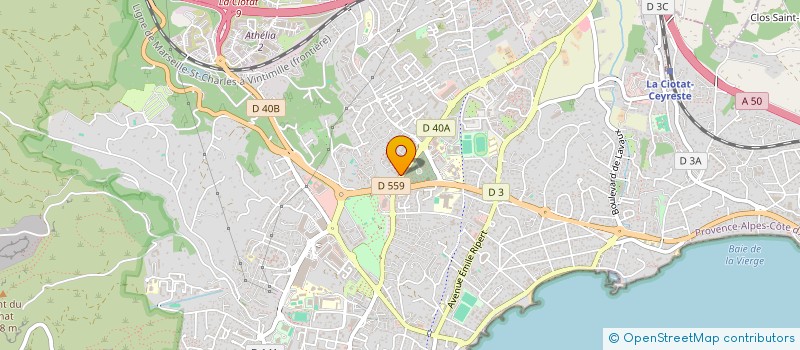 localisation de l'entreprise MADAME MYRIA PICARD  LA CIOTAT