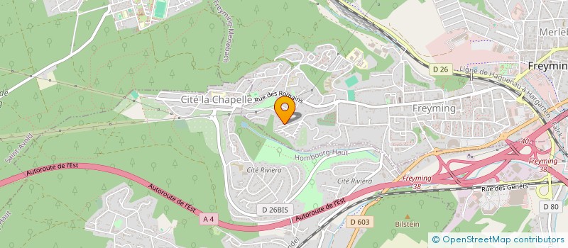 localisation de l'entreprise MADAME MYRIAM ABED  FREYMING-MERLEBACH