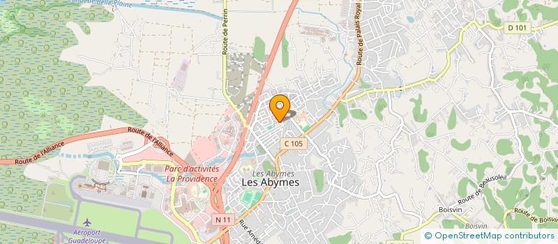localisation de l'entreprise MADAME MYRIAM ALIDOR à LES ABYMES