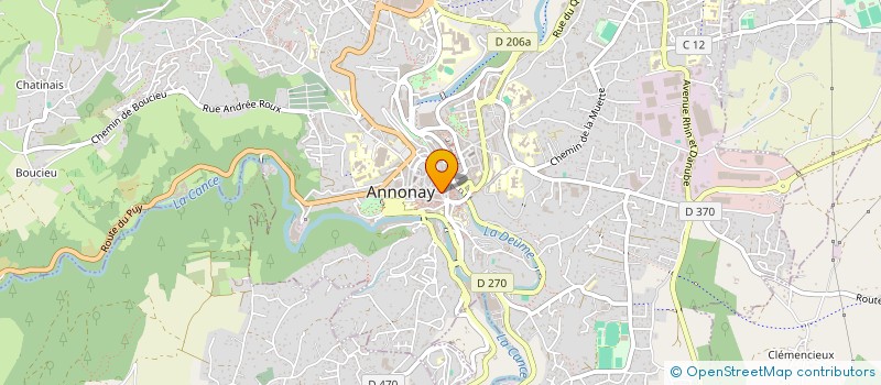 localisation de l'entreprise MADAME MYRIAM ALLEMAND à ANNONAY