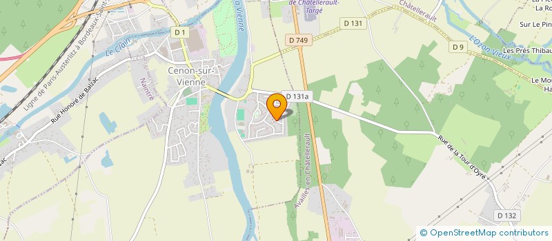 localisation de l'entreprise MADAME MYRIAM AMARA  CENON-SUR-VIENNE