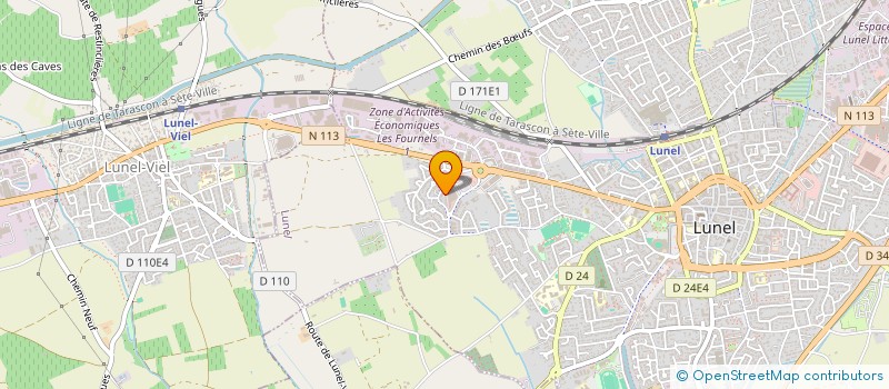 localisation de l'entreprise MADAME MYRIAM AMIRROUCHE  LUNEL