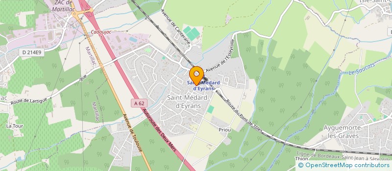 localisation de l'entreprise MADAME MYRIAM ANTOINE  SAINT-MEDARD-D'EYRANS