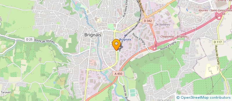 localisation de l'entreprise MADAME MYRIAM AUBRET à BRIGNAIS