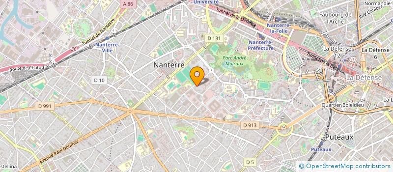 localisation de l'entreprise MADAME MYRIAM AZZOUZ à NANTERRE