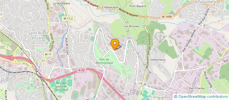 localisation de l'entreprise MADAME MYRIAM-BAFILI SAKHO  SAINT-ETIENNE