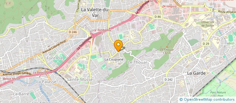 localisation de l'entreprise MADAME MYRIAM BAKRI  LA VALETTE-DU-VAR