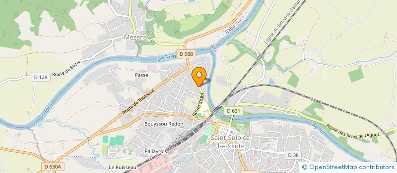 localisation de l'entreprise MADAME MYRIAM BALAVOINE  SAINT-SULPICE-LA-POINTE