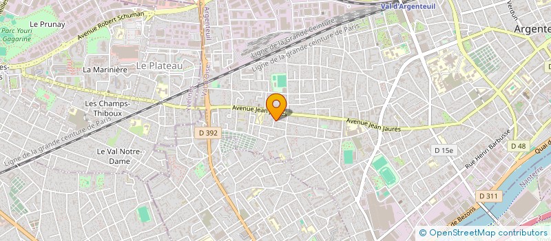 localisation de l'entreprise MADAME MYRIAM BARBE  ARGENTEUIL