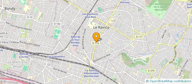 localisation de l'entreprise MADAME MYRIAM BARBOSA à LE RAINCY