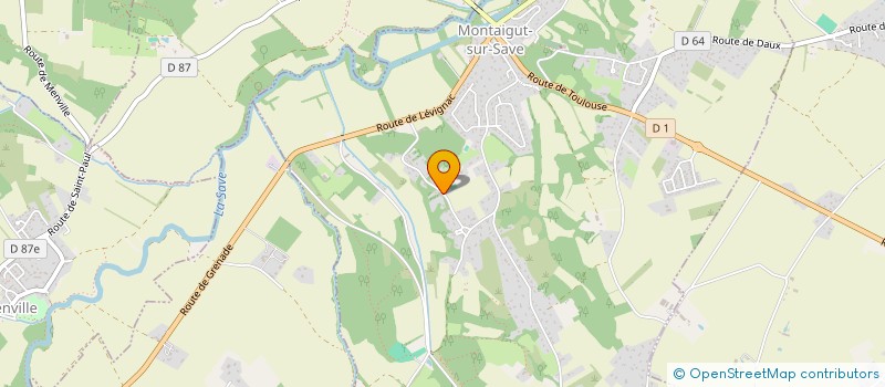 localisation de l'entreprise MADAME MYRIAM BARON  MONTAIGUT-SUR-SAVE