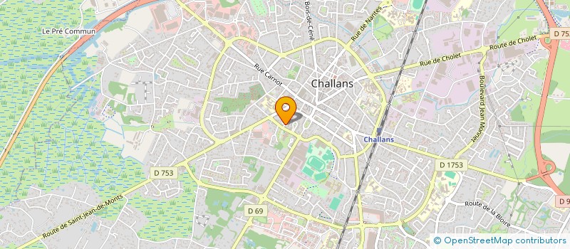 localisation de l'entreprise MADAME MYRIAM BARREAU à CHALLANS