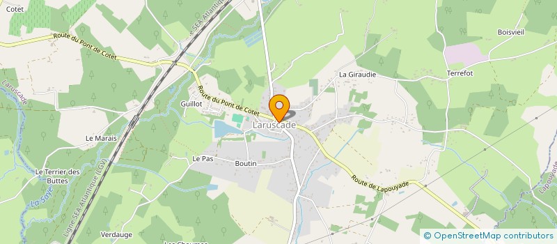 localisation de l'entreprise MADAME MYRIAM BART  LARUSCADE