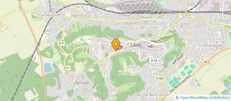 localisation de l'entreprise MADAME MYRIAM BATTELLO à LAON