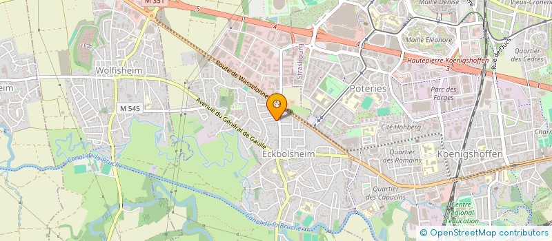 localisation de l'entreprise MADAME MYRIAM BAUR  ECKBOLSHEIM