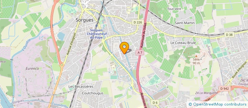 localisation de l'entreprise MADAME MYRIAM BECQUART à SORGUES
