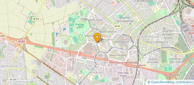 localisation de l'entreprise MADAME MYRIAM BEL HADJ à STRASBOURG