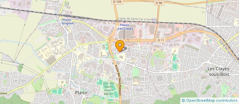 localisation de l'entreprise MADAME MYRIAM BELGACEM  PLAISIR