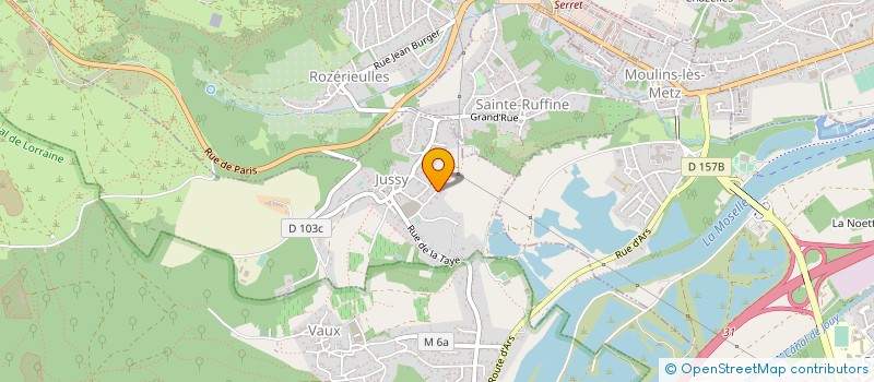 localisation de l'entreprise MADAME MYRIAM BELHENNICHE  JUSSY