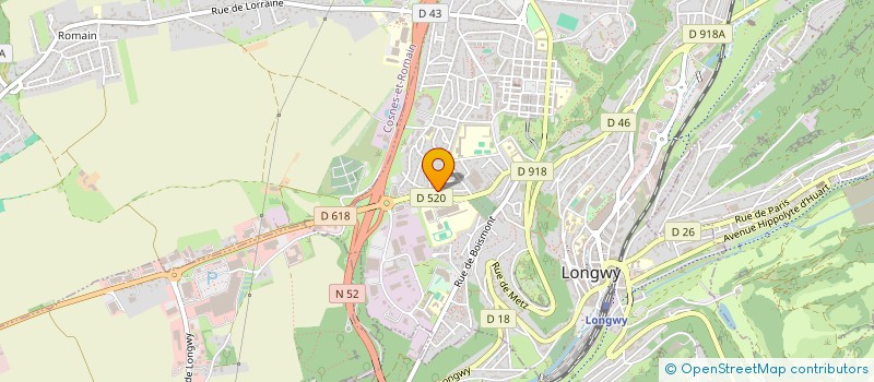 localisation de l'entreprise MADAME MYRIAM BELLIARD à LONGWY