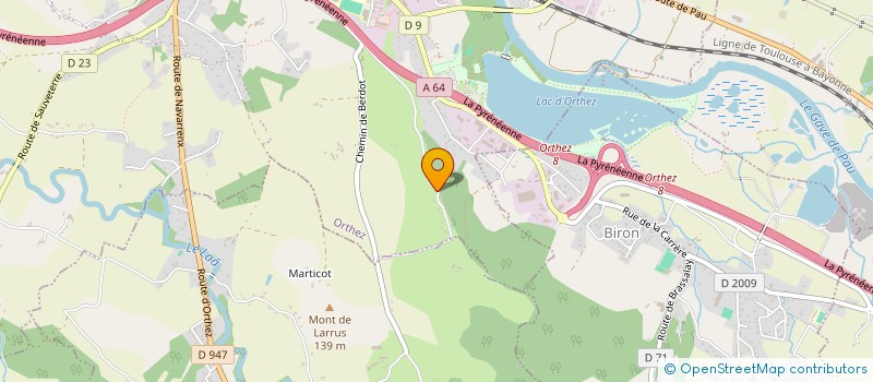 localisation de l'entreprise MADAME MYRIAM BEN AHMED  ORTHEZ