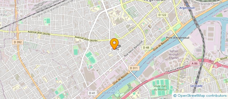 localisation de l'entreprise MADAME MYRIAM BENALI  ARGENTEUIL