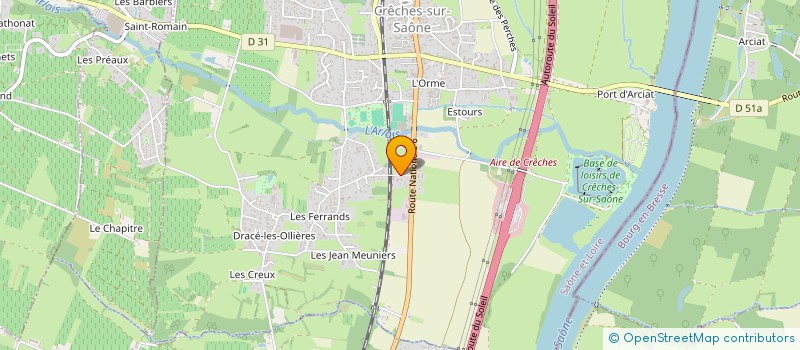 localisation de l'entreprise MADAME MYRIAM BENAZZOUZ-NEHAOUA  CRECHES-SUR-SAONE